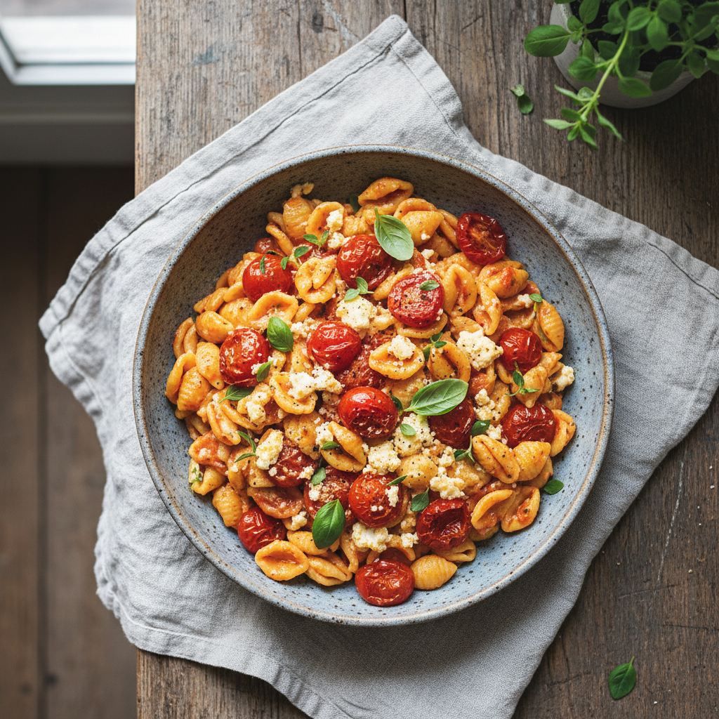 Baked Feta and Cherry Tomato Pasta