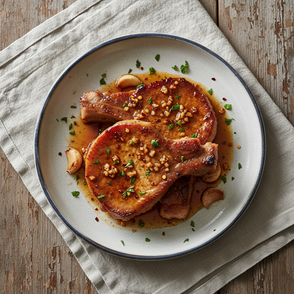 Brown Sugar Garlic Pork Chops