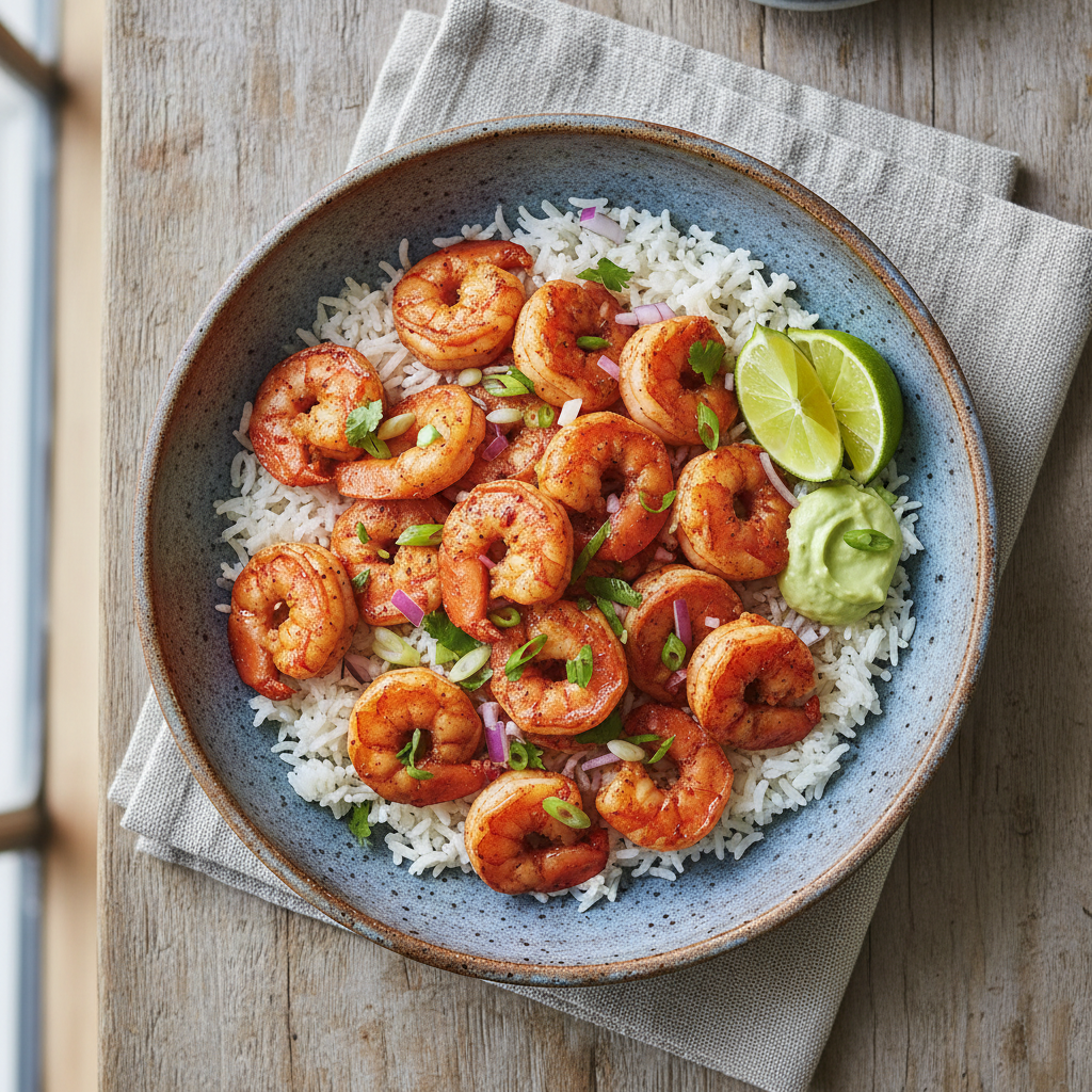 Chili Lime Shrimp Bowls