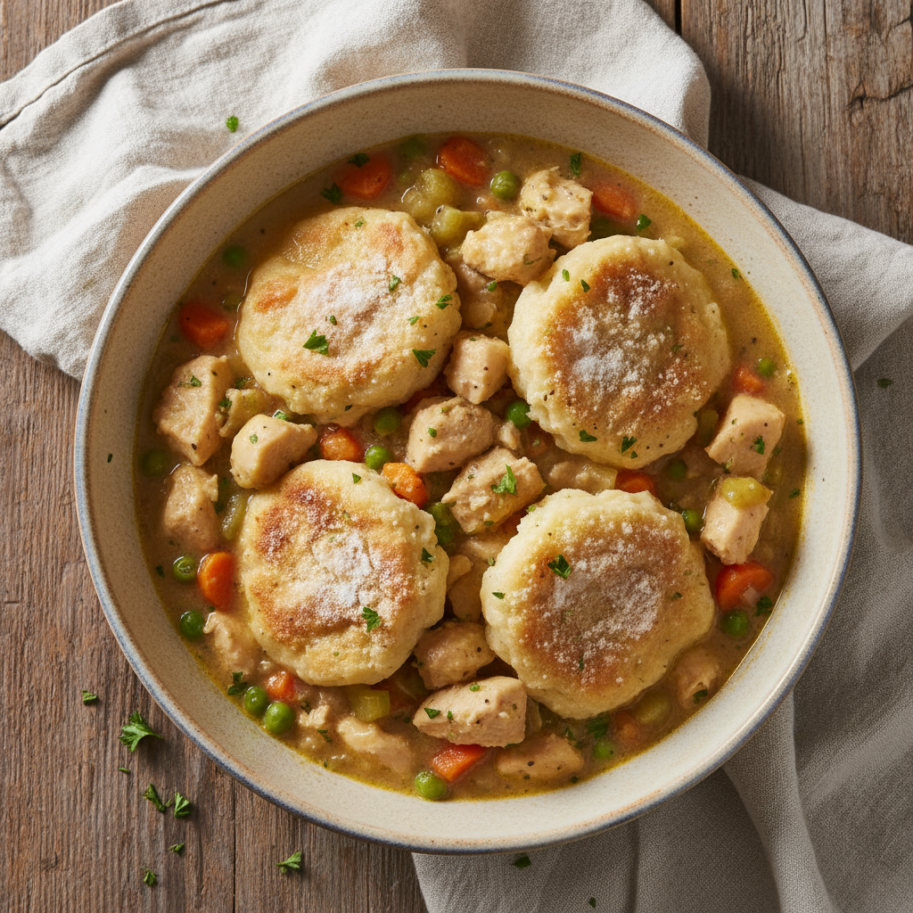 Comforting Chicken and Dumplings