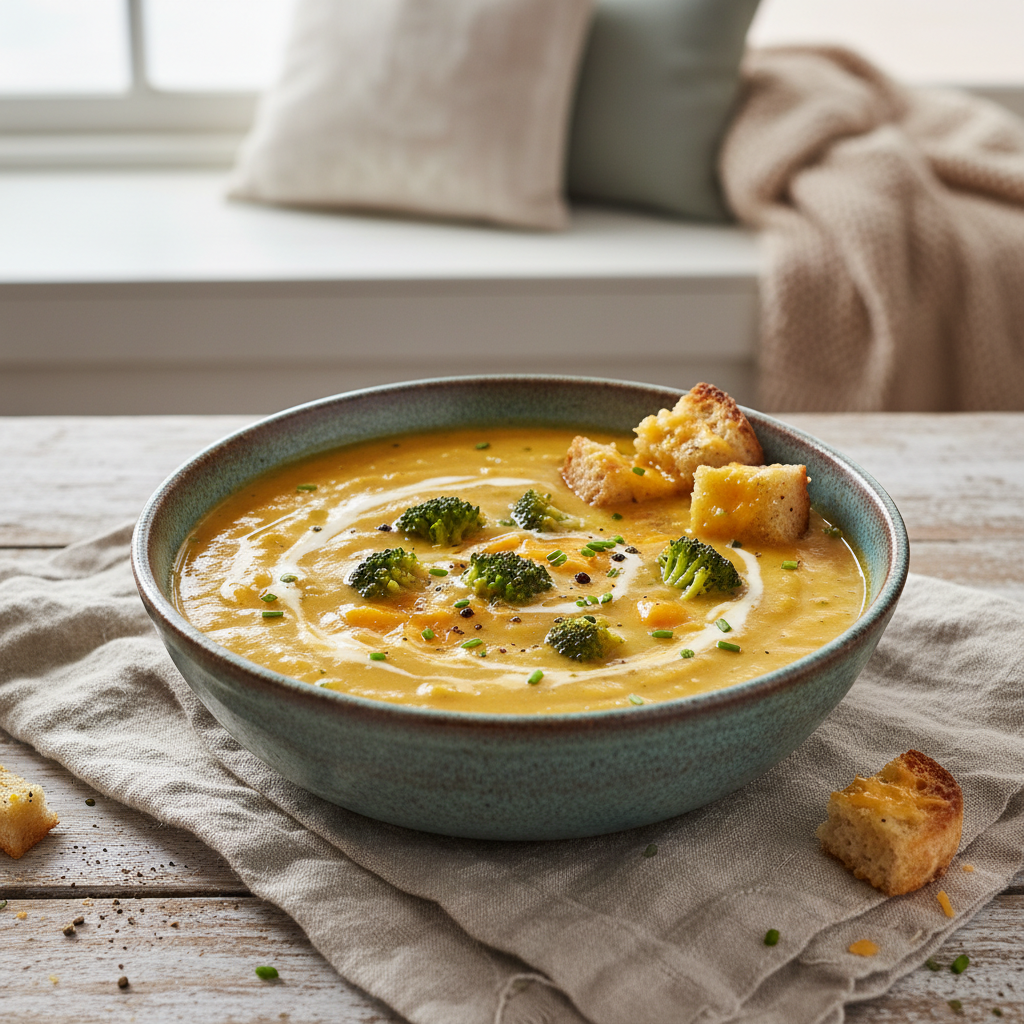 Cozy Broccoli Cheddar Soup