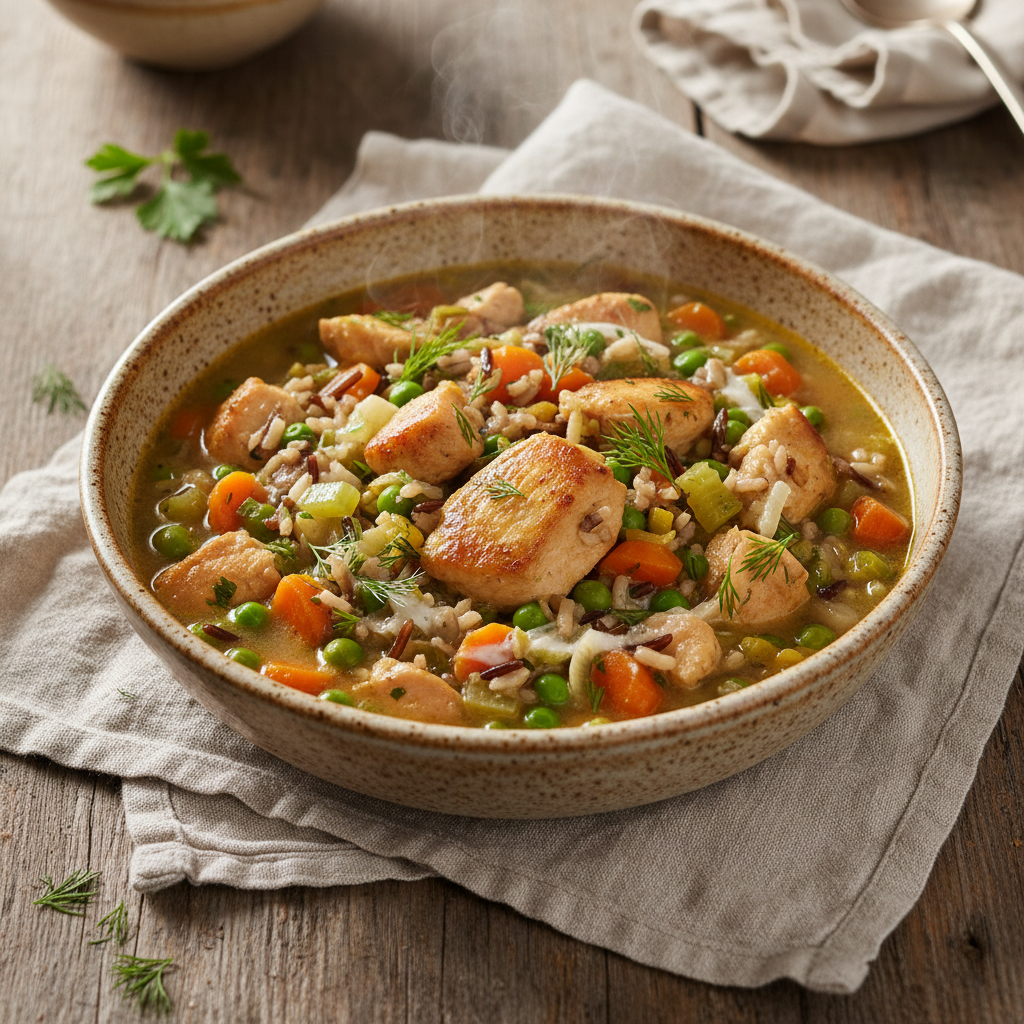 Cozy Chicken and Wild Rice Stew