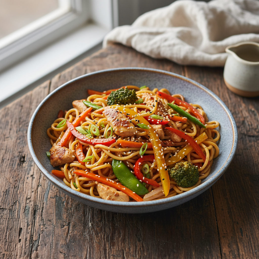 Cozy Chicken Noodle Stir-Fry