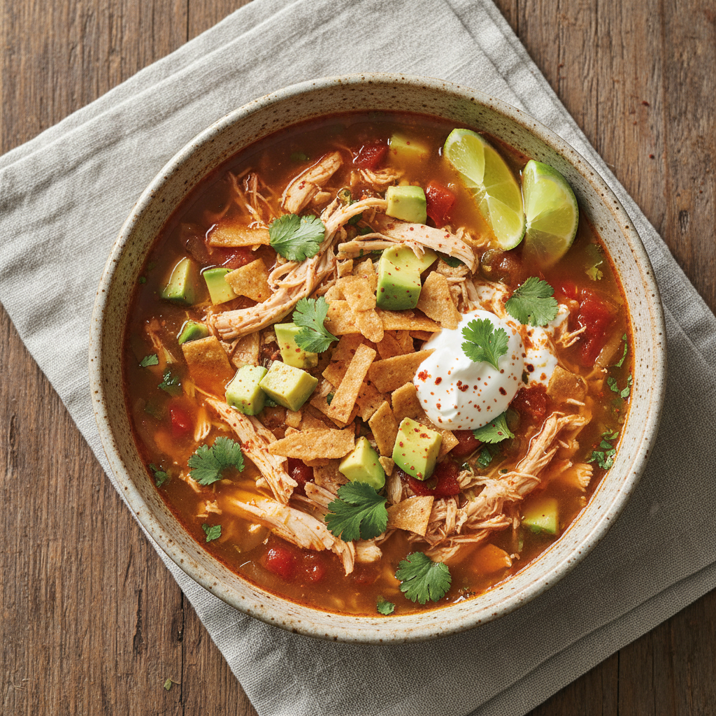 Cozy Chicken Tortilla Soup