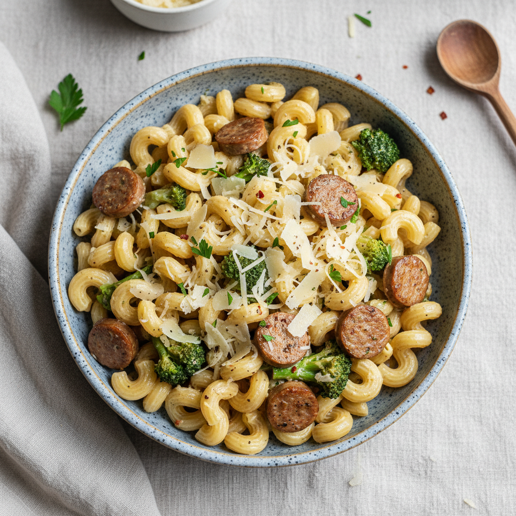 Cozy Sausage and Broccoli Pasta