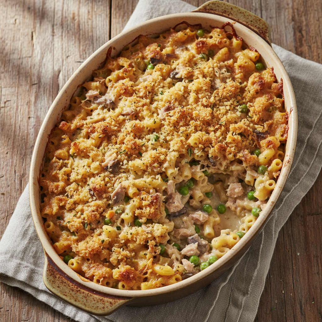 Cozy Tuna Noodle Casserole From Scratch