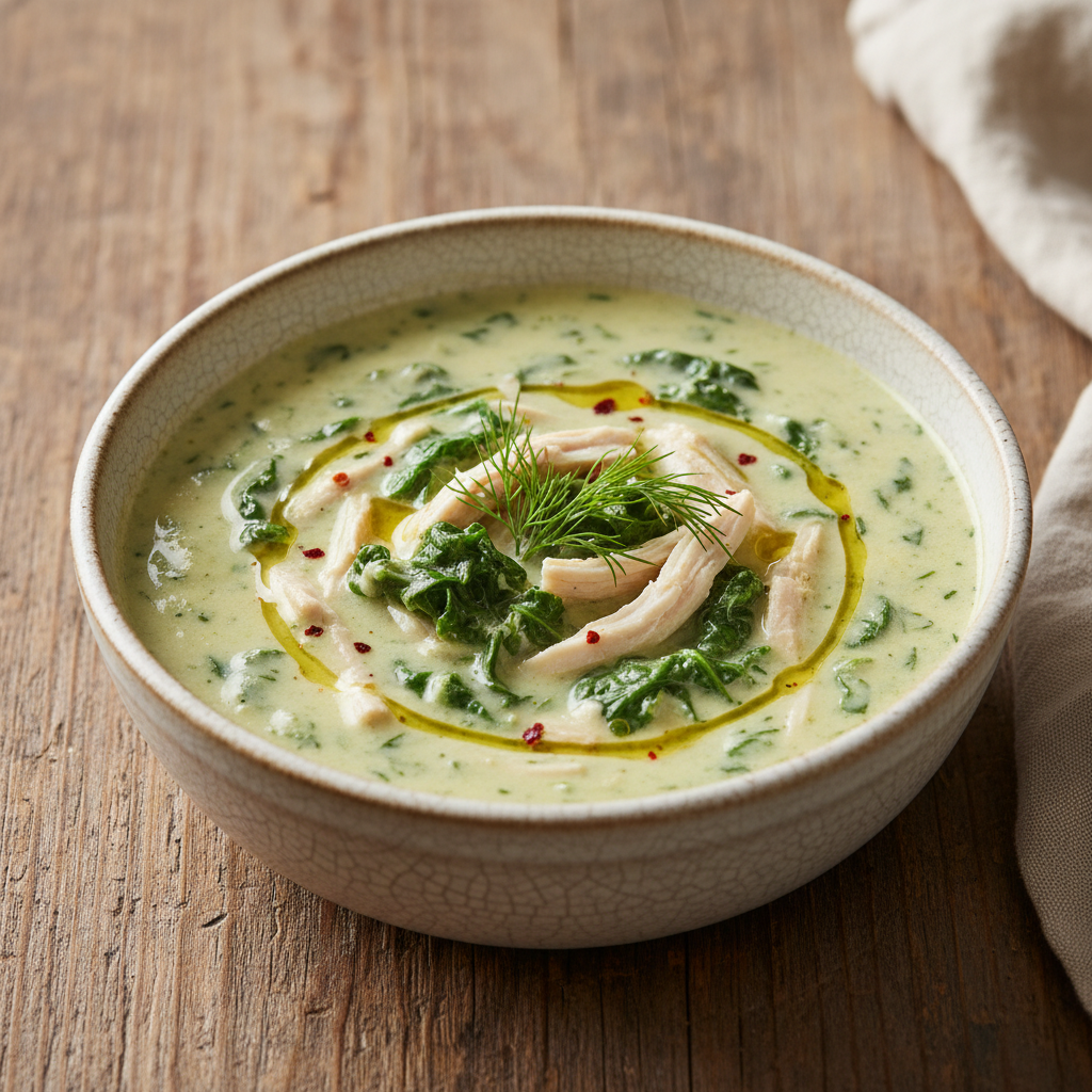 Creamy Chicken and Spinach Soup