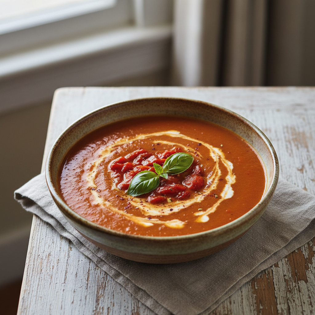 Creamy Roasted Red Pepper Soup