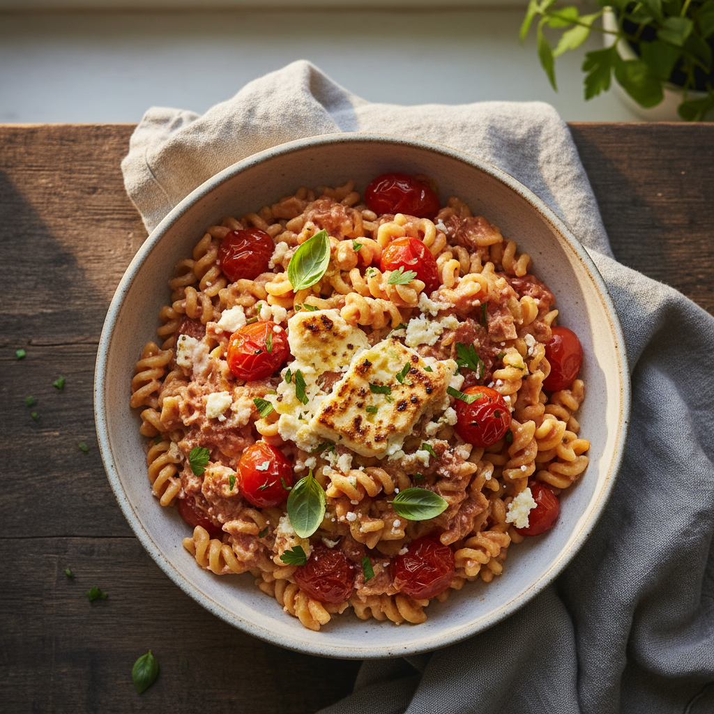 Creamy Tomato and Feta Pasta
