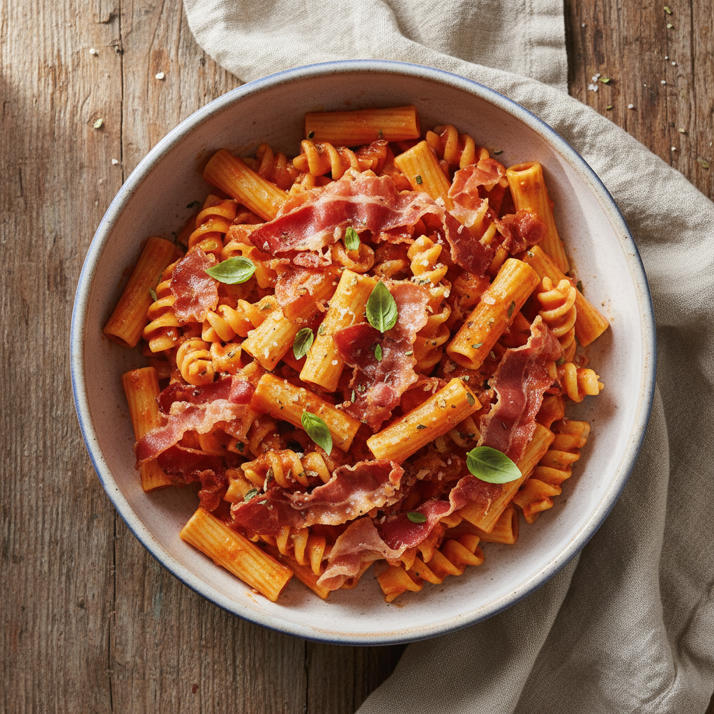 Creamy Tomato Pasta with Prosciutto