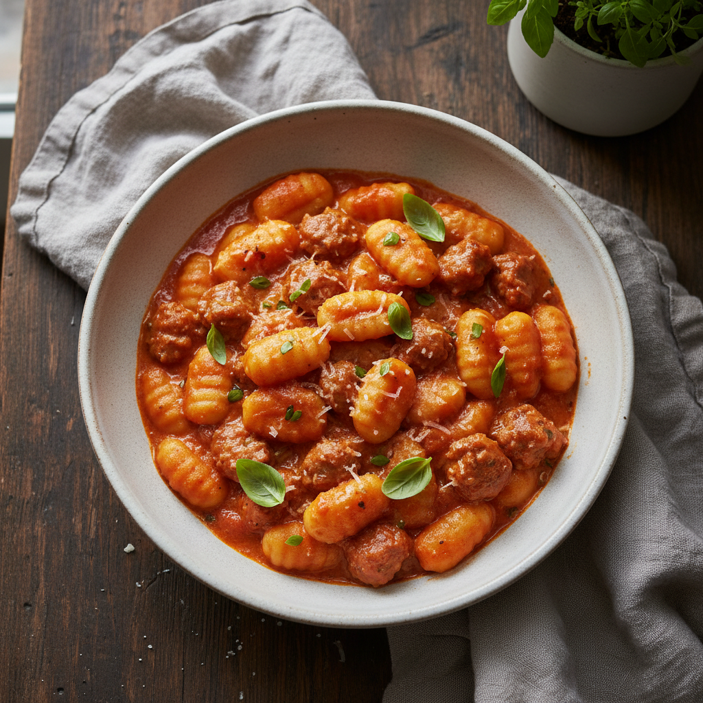 Creamy Tomato Sausage Gnocchi