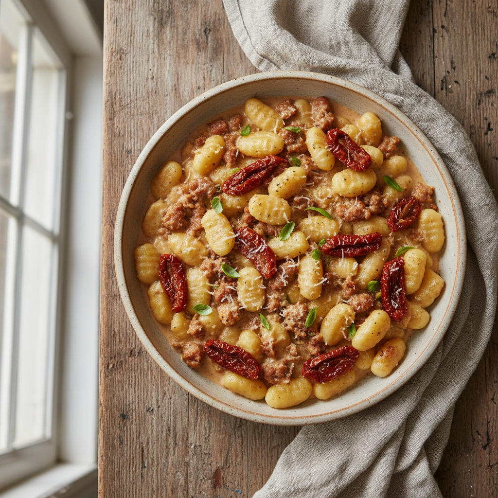 Creamy Tuscan Sausage Gnocchi