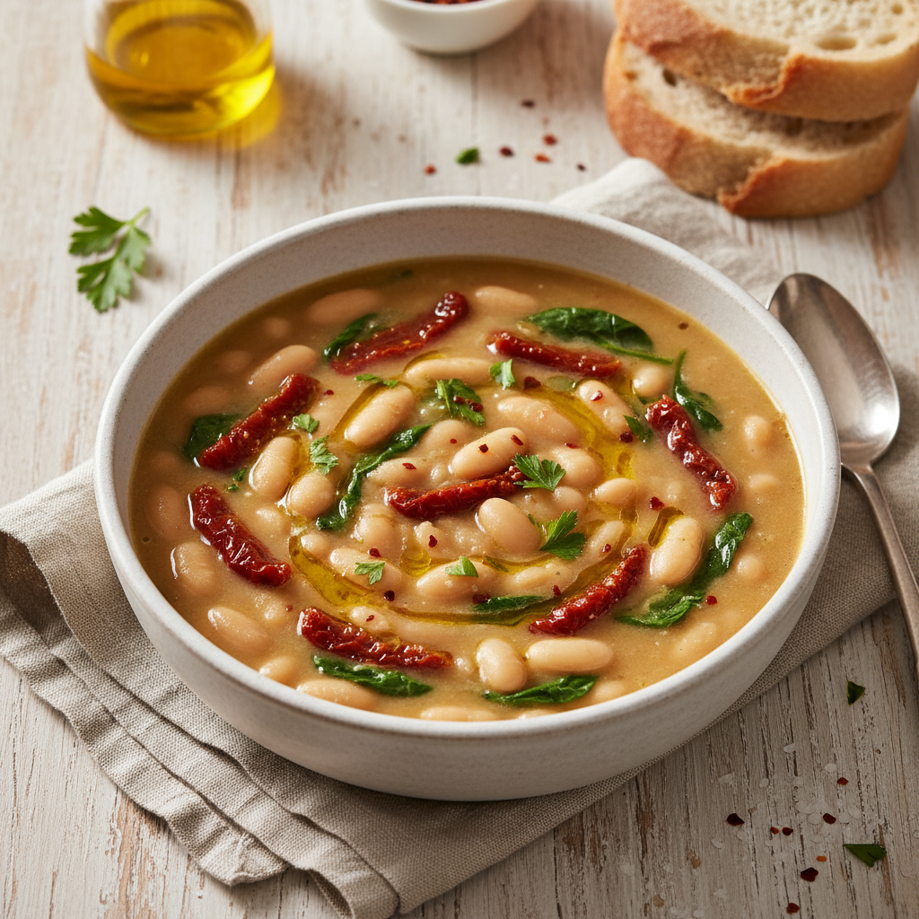Creamy Tuscan White Bean Soup