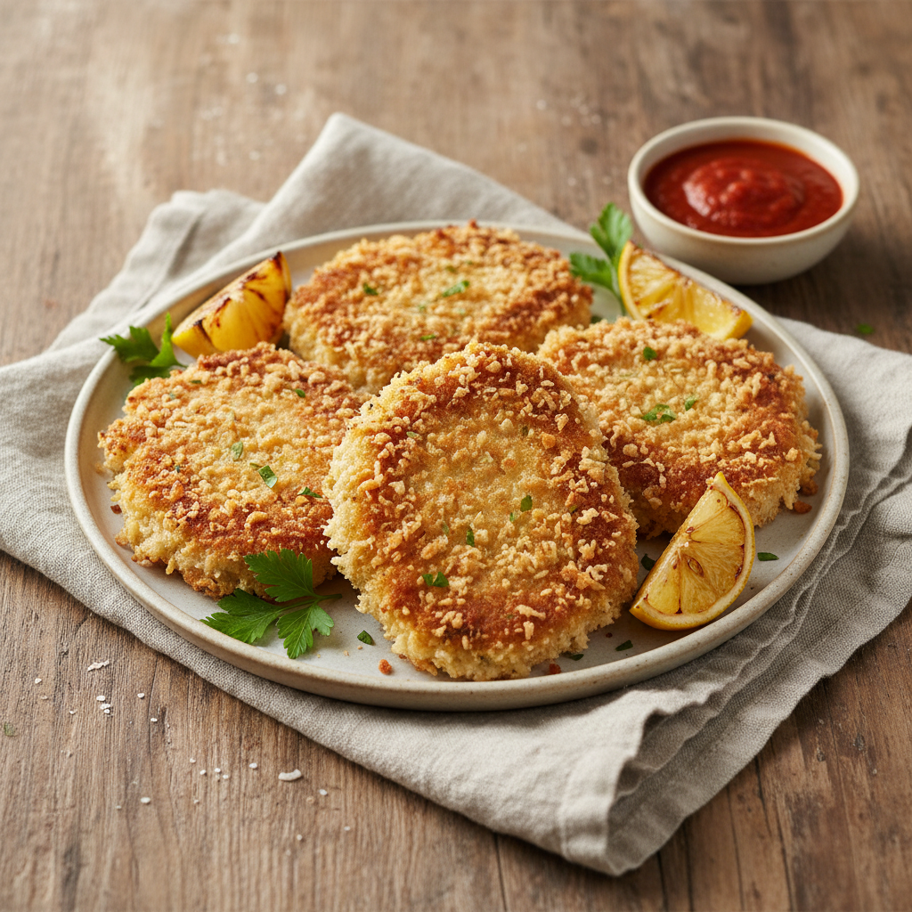 Crispy Parmesan Pork Cutlets
