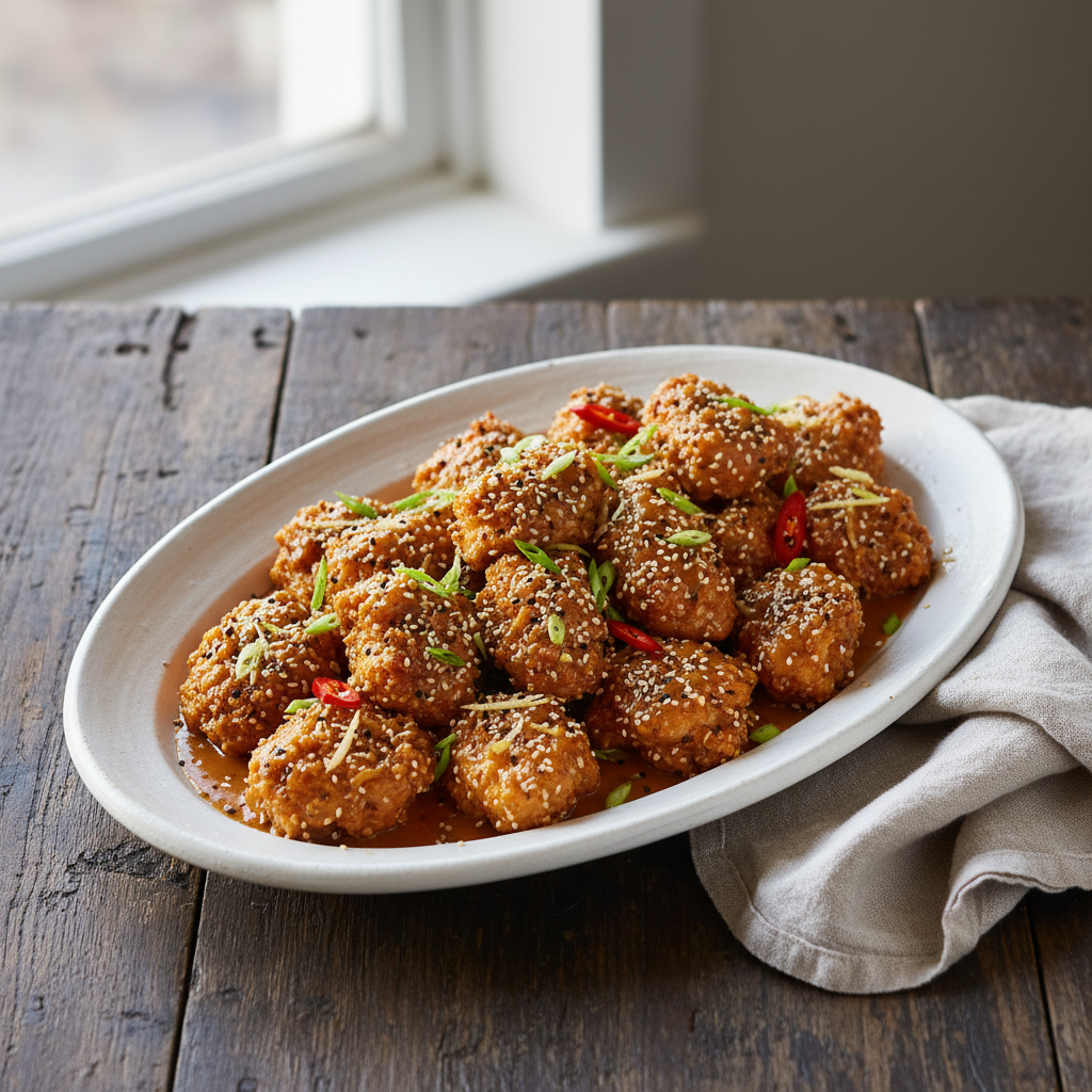 Crispy Sesame Ginger Chicken