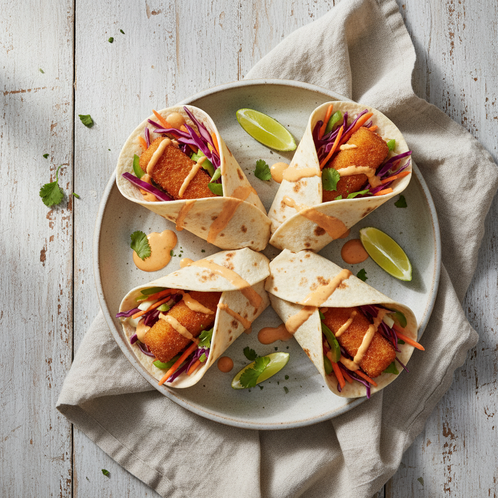 Golden Fish Stick Wraps