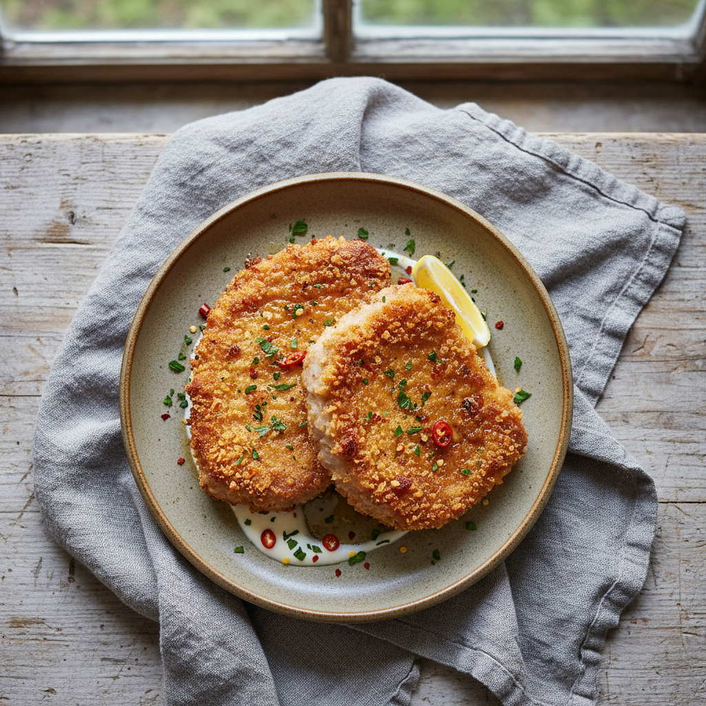 Golden Panko-Crusted Pork Chops