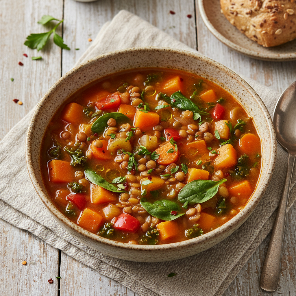 Hearty Lentil and Vegetable Soup