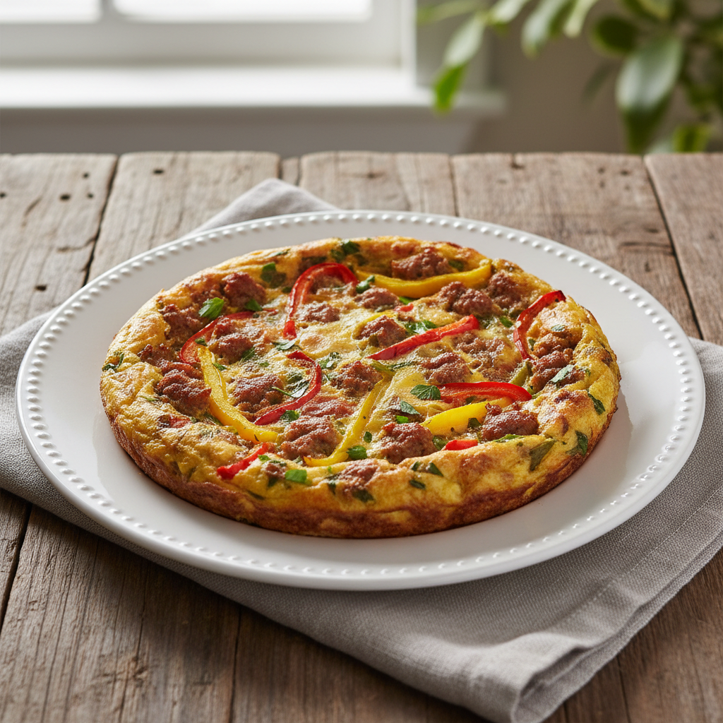 Hearty Sausage and Pepper Frittata