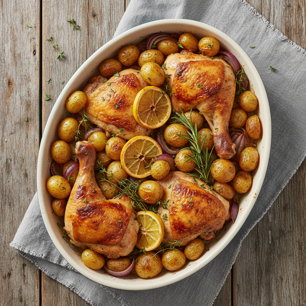 Lemon Herb Chicken and Potato Roast