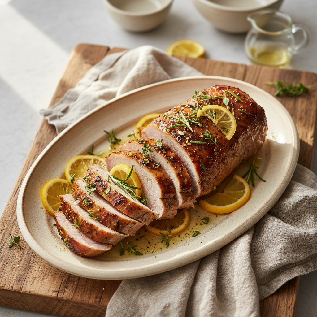 Lemon Herb Roast Pork Tenderloin