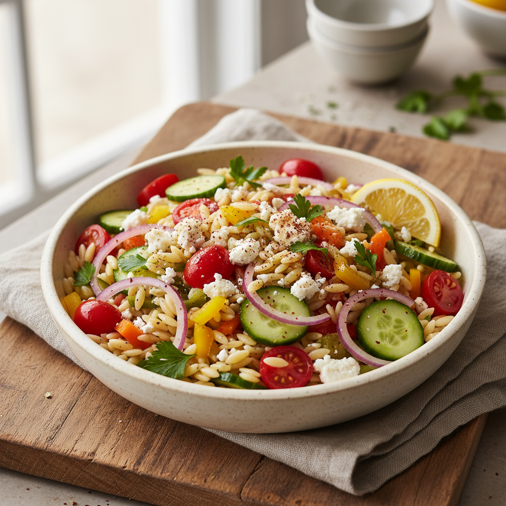 Mediterranean Orzo Bowls