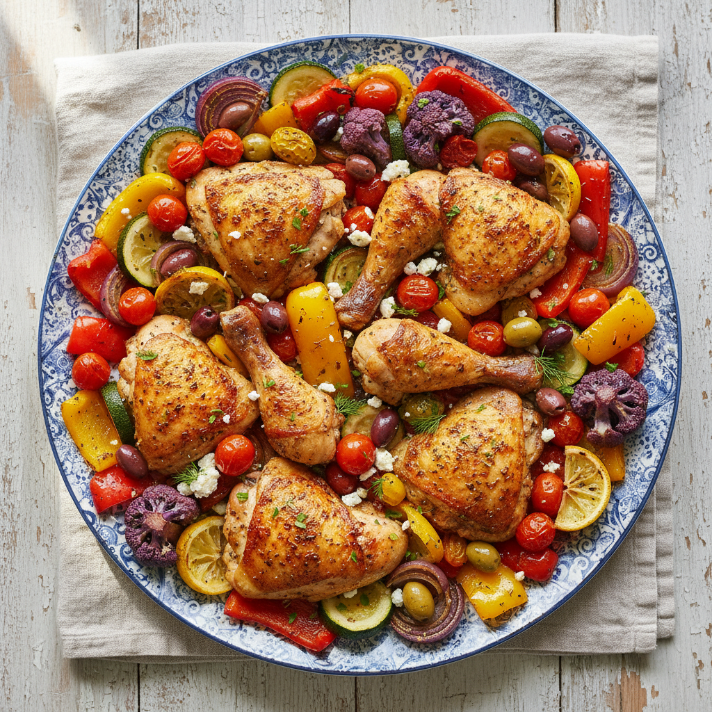 Mediterranean Sheet Pan Chicken