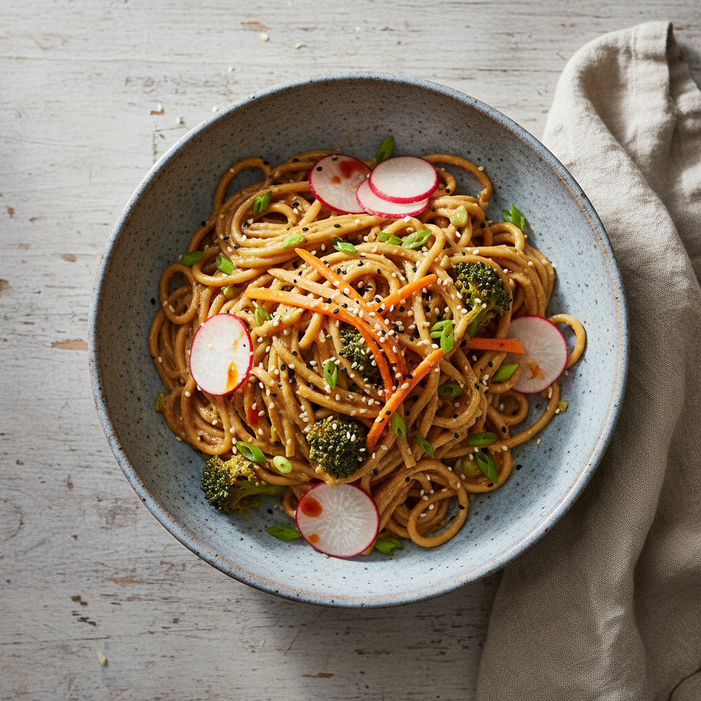 Miso Tahini Noodle Bowls