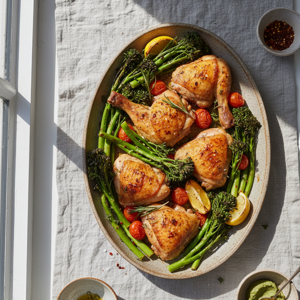 One-Pan Chicken & Broccolini