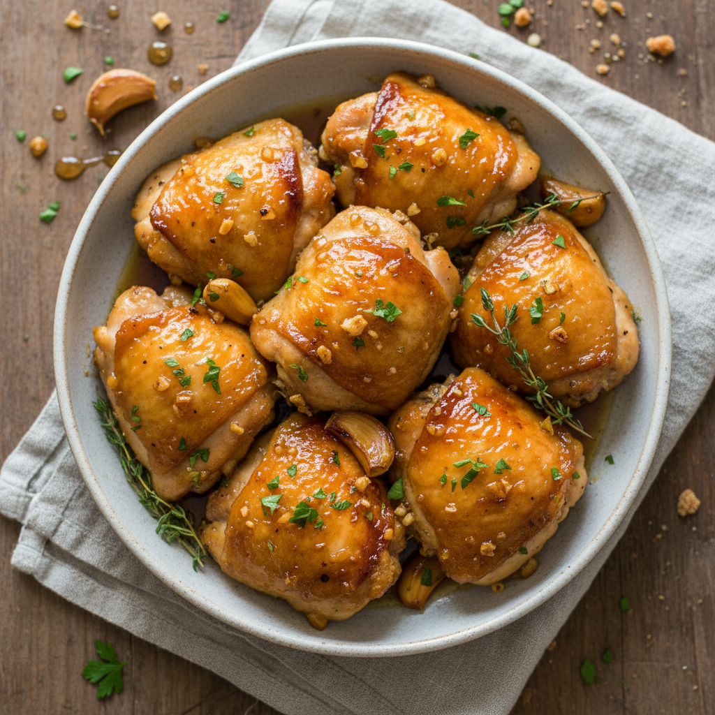 Oven-Baked Honey Garlic Chicken