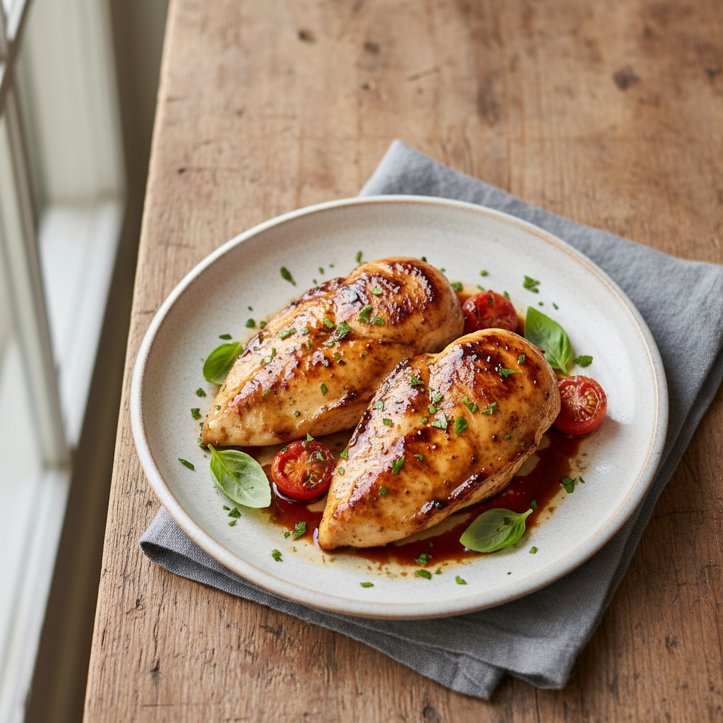 Pan-Seared Balsamic Glaze Chicken