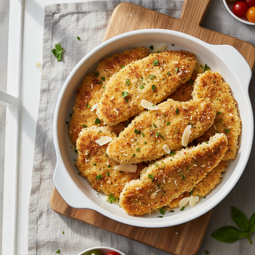 Parmesan-Crusted Chicken Cutlets