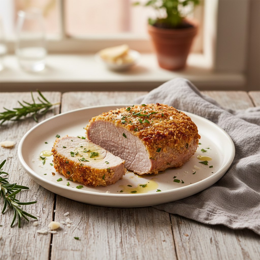 Parmesan-Crusted Pork Tenderloin