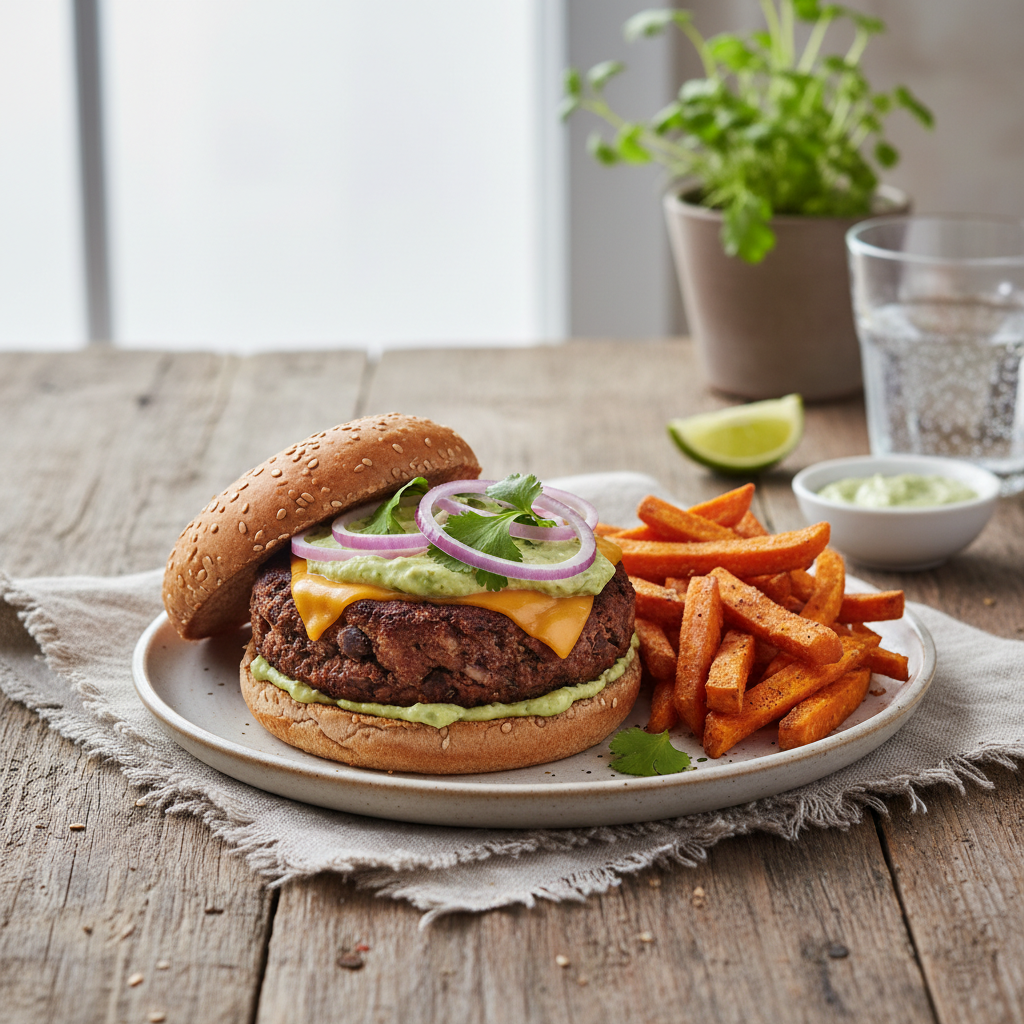 Quick Black Bean Burgers