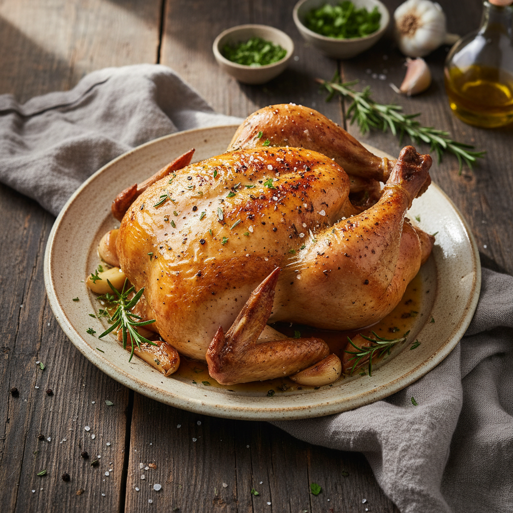 Savory Garlic Herb Roast Chicken