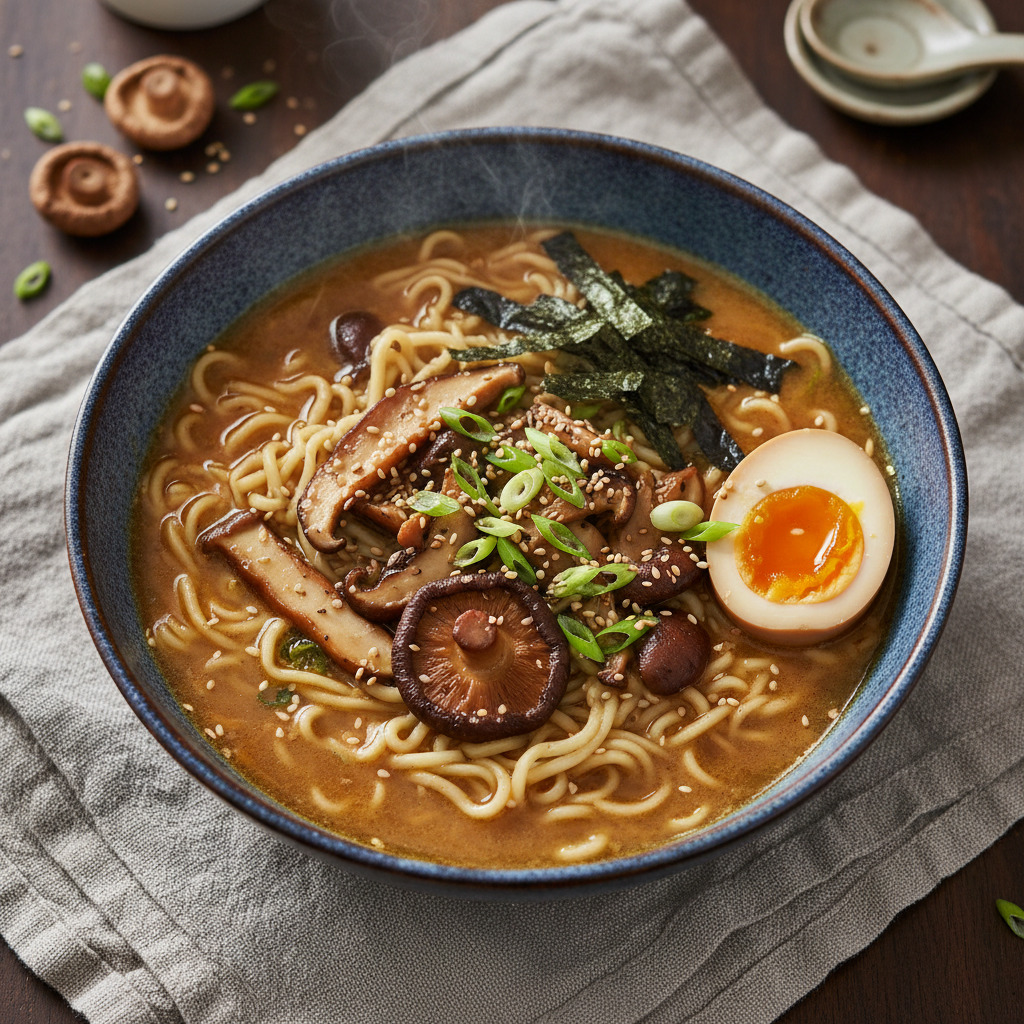 Savory Miso Mushroom Ramen