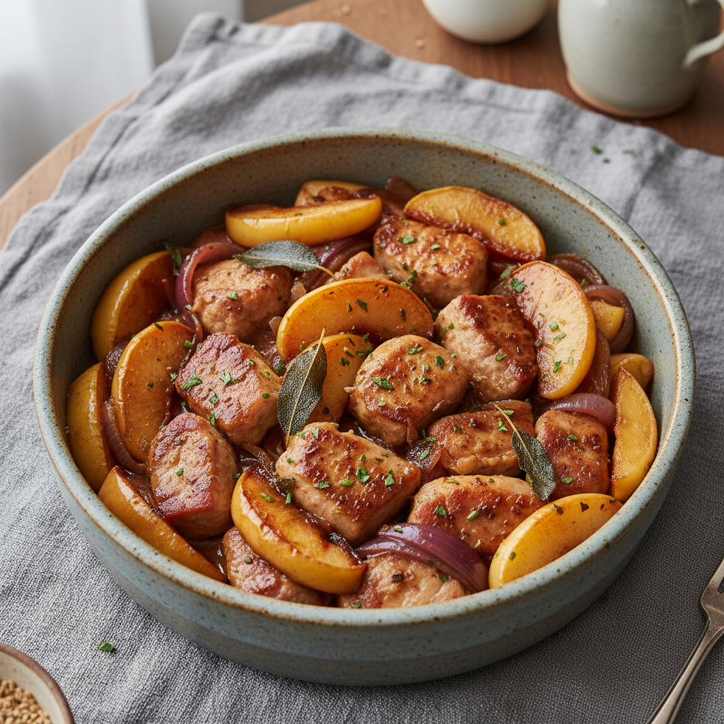 Savory Pork & Apple Skillet