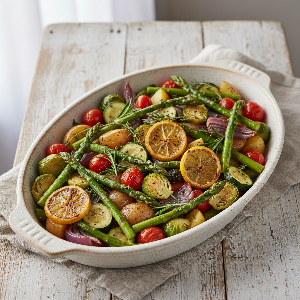 Sheet Pan Lemon Herb Veggies