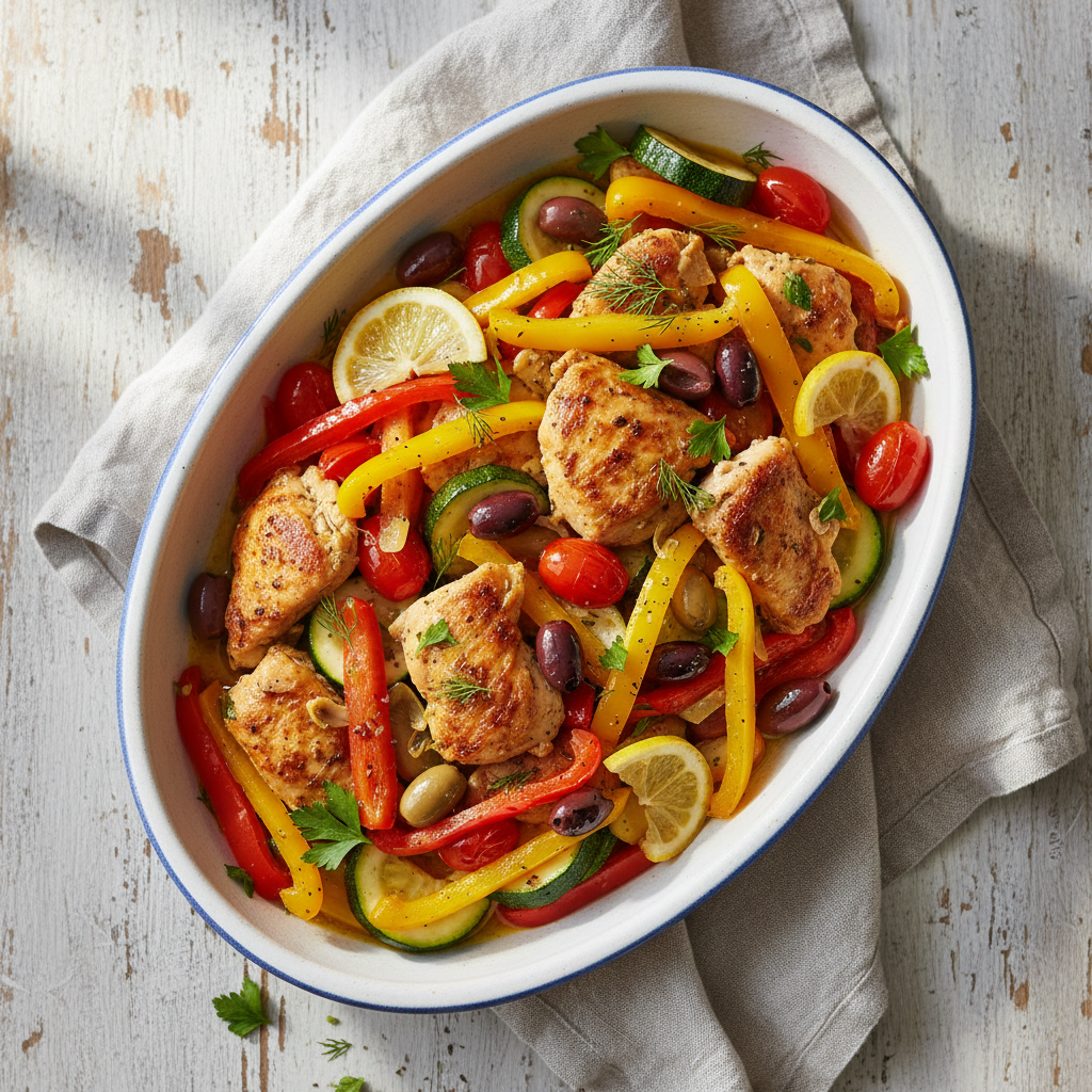 Sheet Pan Mediterranean Chicken