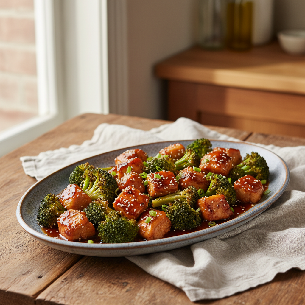 Sheet Pan Teriyaki Chicken & Broccoli