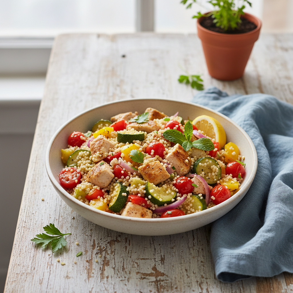 Simple Chicken and Veggie Couscous
