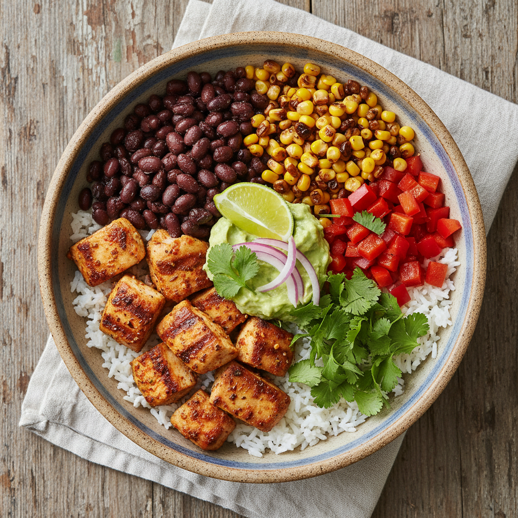 Simple Southwest Chicken Bowls