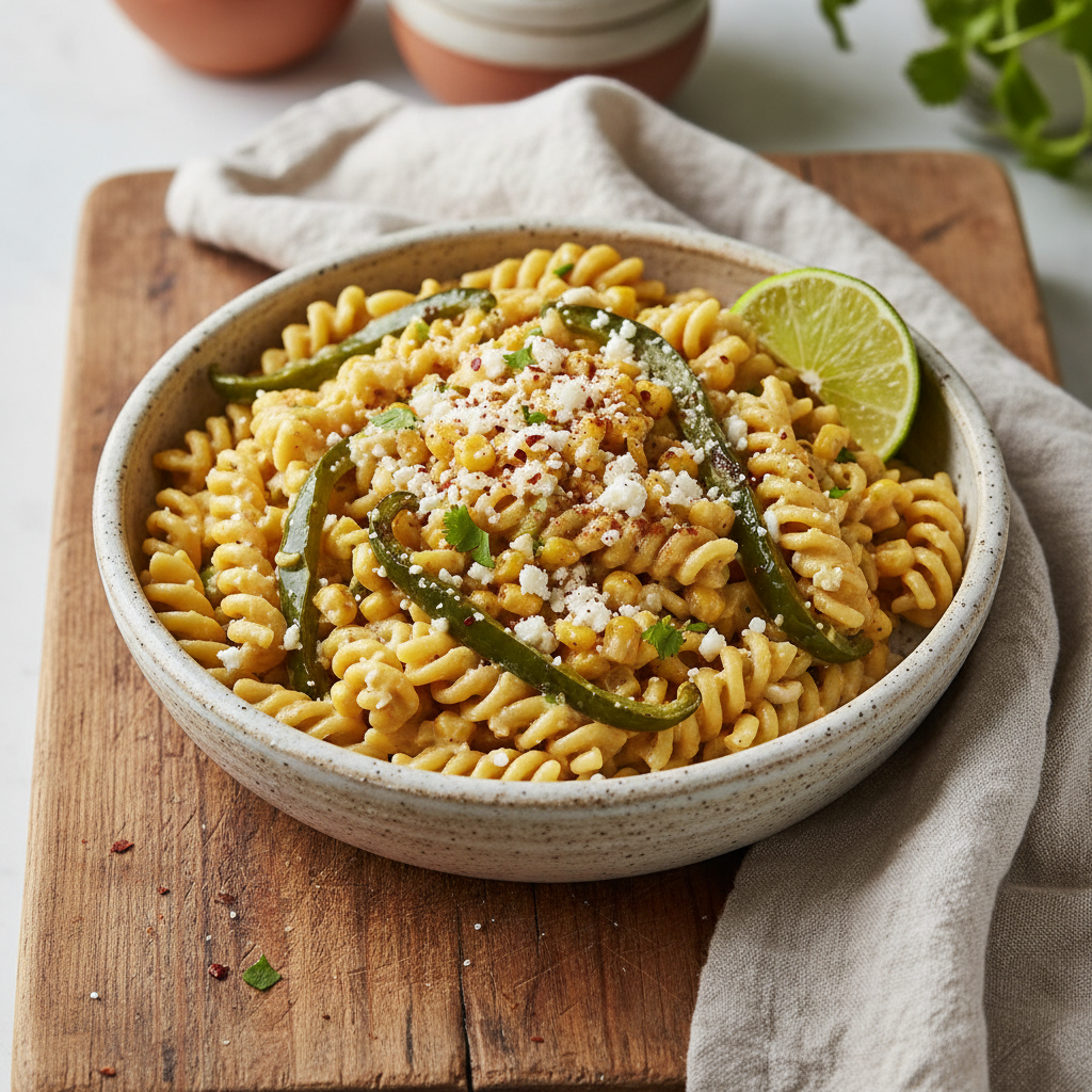 Skillet Mexican Street Corn Pasta