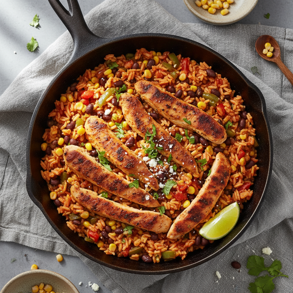 Skillet Southwestern Chicken and Rice