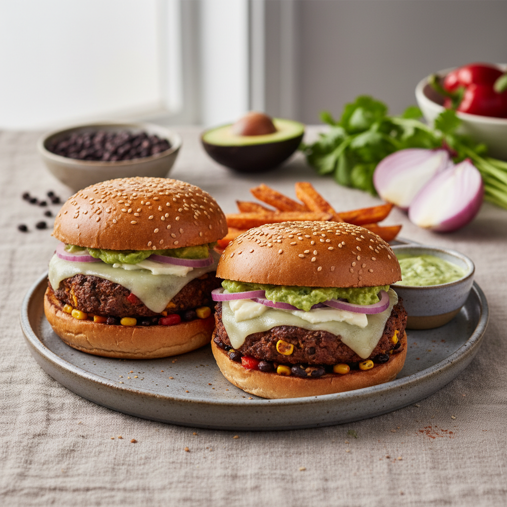 Speedy Black Bean Burgers