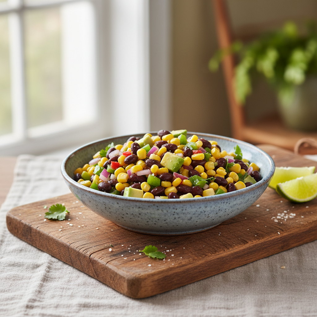 Speedy Black Bean & Corn Salsa