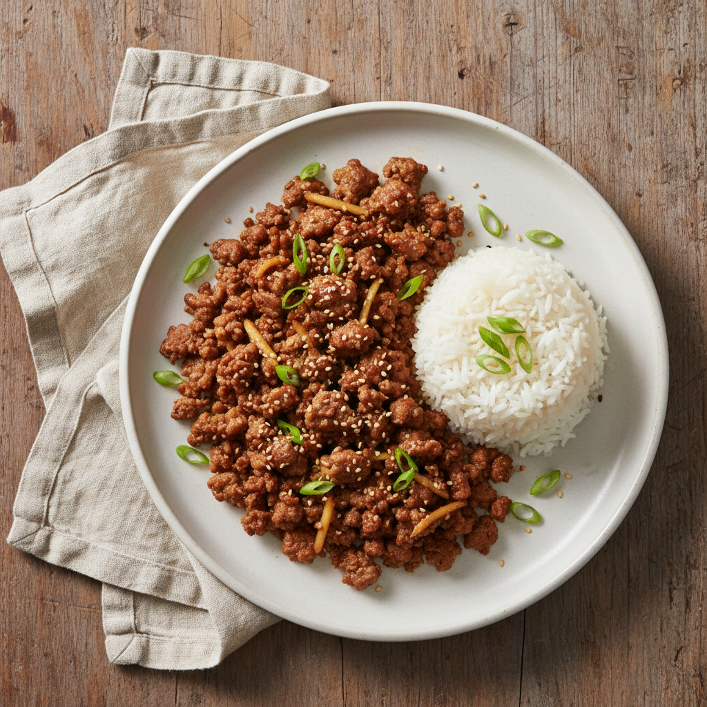Speedy Ginger-Soy Ground Pork