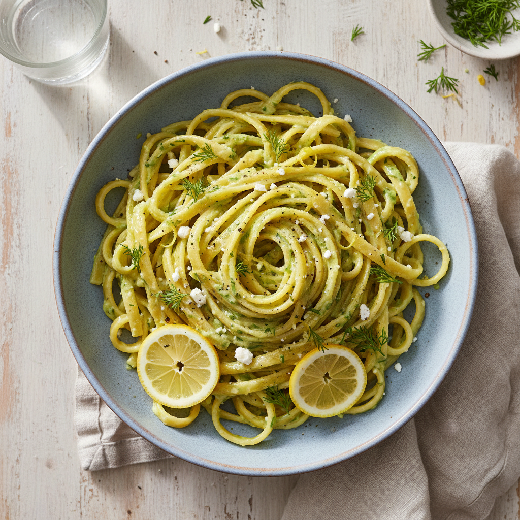 Speedy Lemon Dill Fettuccine