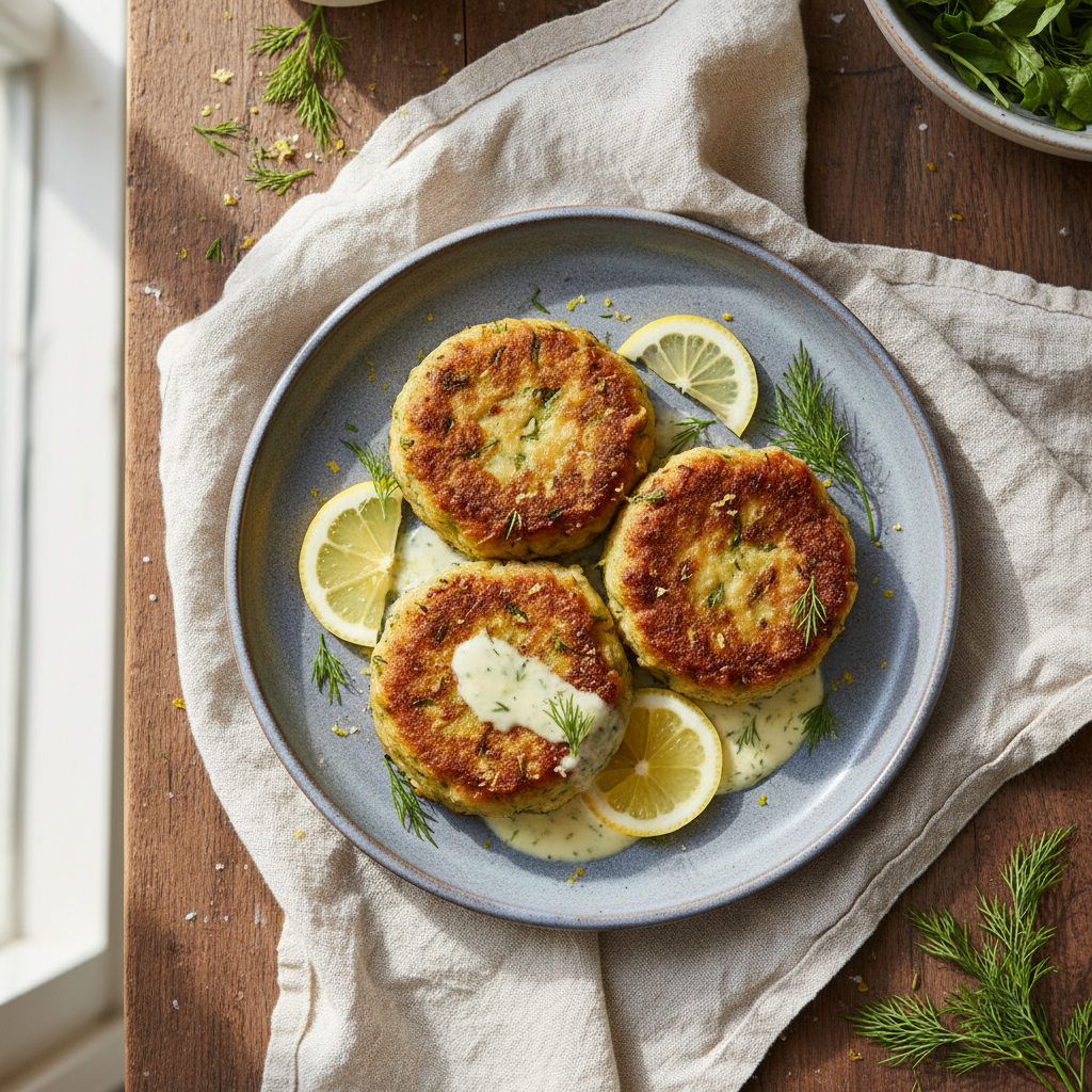 Speedy Lemon Dill Veggie Patties
