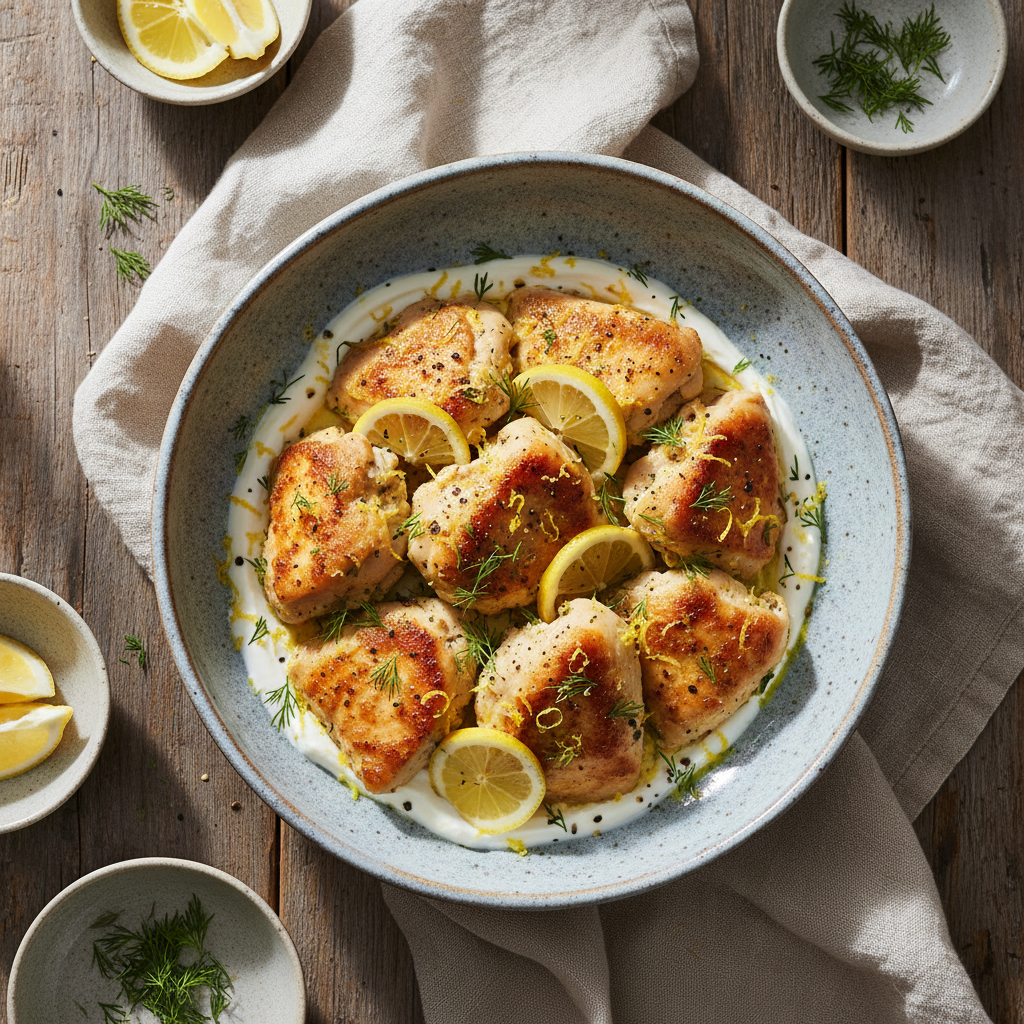 Speedy Lemon Dill Yogurt Chicken